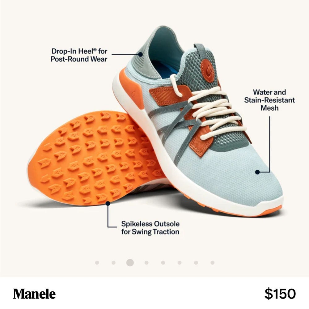 Olukai Manele men’s golf shoes. Size 7